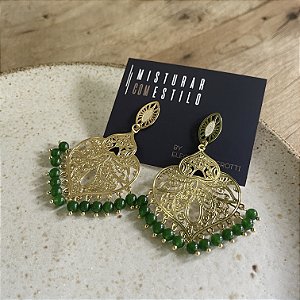 Brinco Petra Boho - Verde