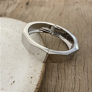 Bracelete Sextavado - Ródio