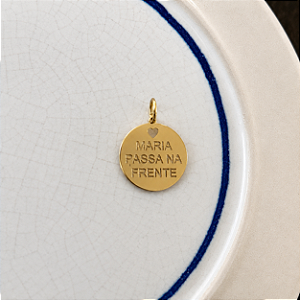 Medalha Maria Passa na Frente - G - Dourado