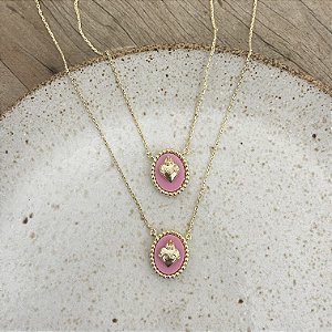 Colar Duplo Sagrado - Rosa