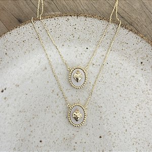 Colar Duplo Sagrado - Branco