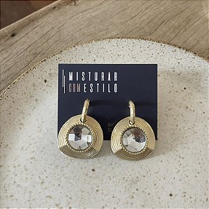 Brinco Petra Redondo - Cristal