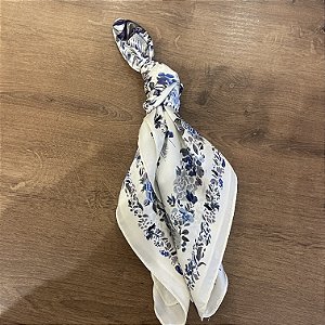 Lenço - Pássaros Azul