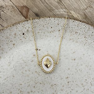 Pulseira Imaculado Coração - Branco