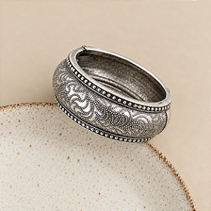 Bracelete Boho Desenhado - Ródio Fosco