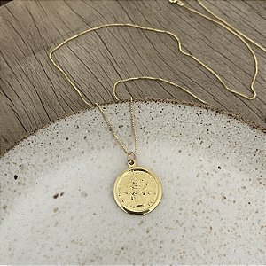 Colar Medalha São Francisco - Corrente Veneziana