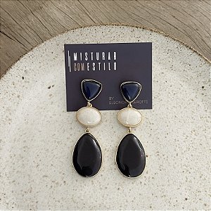 Brinco Boho Três Pedras
