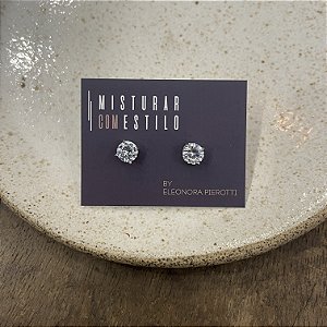 Solitário De Zirconia - G - Ródio