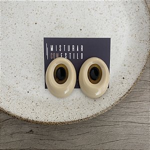 Brinco Rafa Resina - Nude