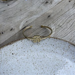 Braclete Fé - G - Dourado