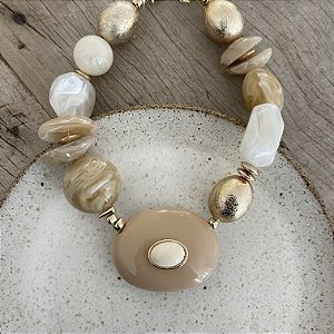 Colar Boho Rafa Max - Nude