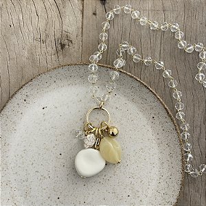 Colar Penca Cristais - Cristal