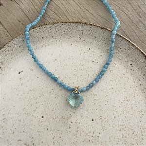 Colar Murano Petra Gota - Àqua