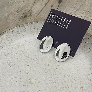 Brinco Chapa Pressão - P - Ródio