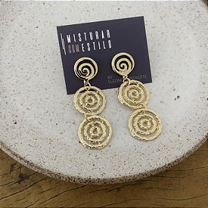 Brinco Lumière Espiral Triplo