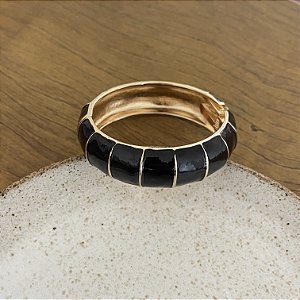 Bracelete Boho Esmaltado - Preto