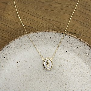 Colar N. S. das Graças - Branco