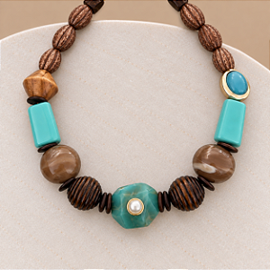 Colar Boho Rafa - Turquesa