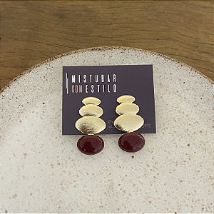 Brinco Orla Escovado - Marsala