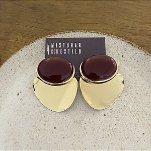 Brinco Orla Pedra - Marsala