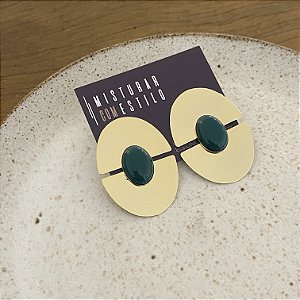 Brinco Orla Duplo Chapa - Verde