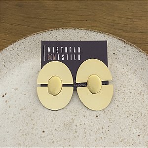 Brinco Orla Duplo Chapa - Manteiga