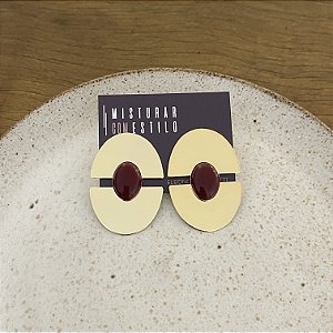 Brinco Orla Duplo Chapa - Marsala