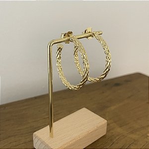 Argola Orla - Dourado