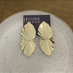Brinco Orla Chapa Orgânica - Dourado