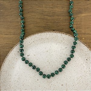 Colar Pedras Naturais Pedra Ibiza - G - Malaquita