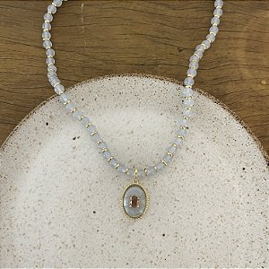 Colar Pedra Natural - Eleonora - Azul