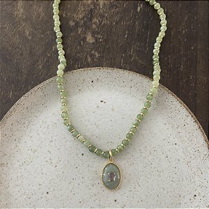Colar Pedras Naturais - Eleonora - Verde