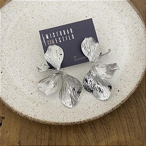 Brinco Festa Flor - Ródio