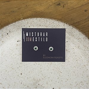 Brinco Pavê com Esmeralda