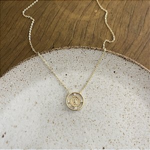 Colar Medalha São Bento Vazada