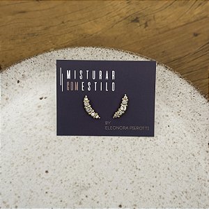 Ear Cuff Cinco Zircônias