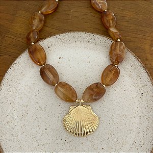 Colar Boho Mar Concha - Tartaruga