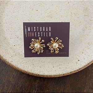 Brinco Sol com Pérola - P