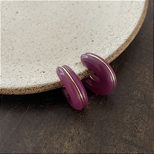 Argola Orla de Resina - Uva