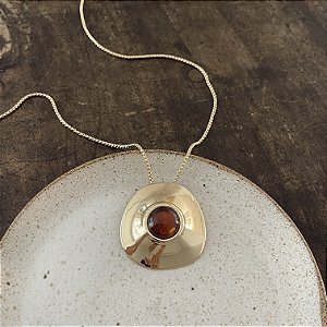 Colar Orla Longo Orgânico - Tartaruga