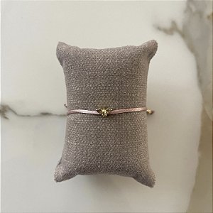 Pulseira de Seda Espírito Santo - Rosa