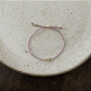 Pulseira de Seda Espírito Santo - Rosa