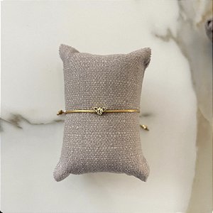 Pulseira de Seda Espirito Santo - Caramelo