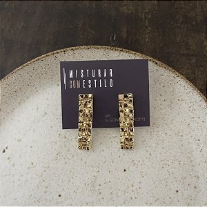 Brinco Orla Mosaico - Dourado