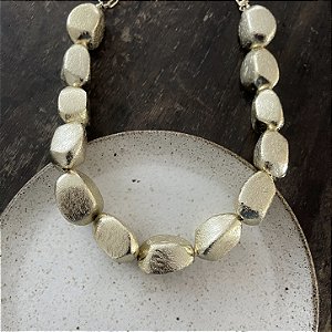 Colar Orla Pedrita - Dourado