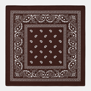 Lenço - Bandana Marrom
