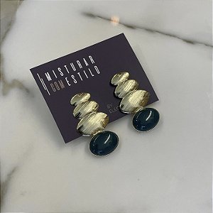 Brinco Orla Escovado - Verde