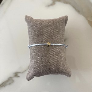 Pulseira de Seda Estrela - Azul