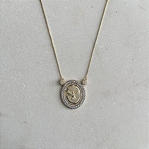 Colar Espírito Santo - Dourado com Ródio