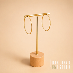 Argola Fina - Dourado